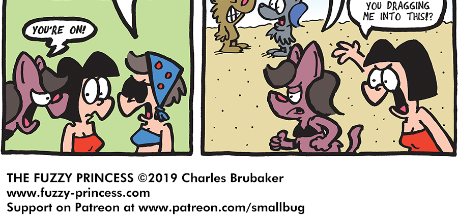 The Fuzzy Princess - Episode 468, Page 1: 2019-09-13-Don't Sass the Queen